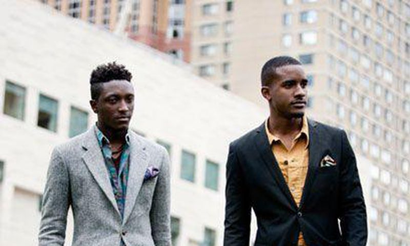Smart-casual looking black men