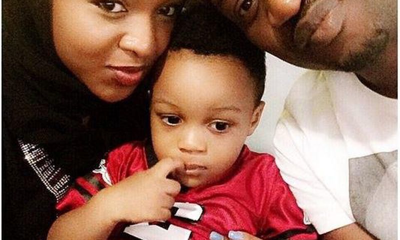 Anita Okoye with husband Paul and son Andre