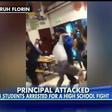 Student slams Principal to the ground after he tried to break a fight 