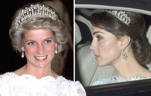 The duchess of Cambridge wore Diana’s famous tiara