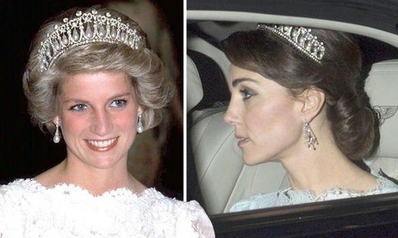 The duchess of Cambridge wore Diana’s famous tiara