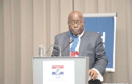 2016 presidential candidate of the New Patriotic Party, Nana Akufo-Addo