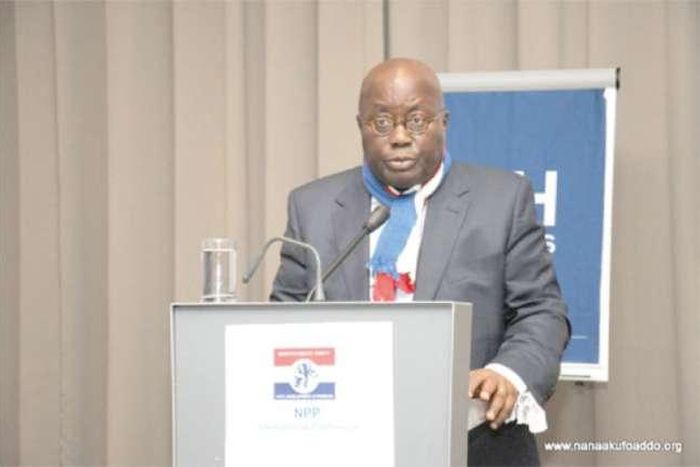 2016 presidential candidate of the New Patriotic Party, Nana Akufo-Addo