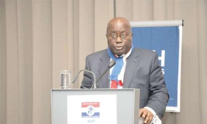 2016 presidential candidate of the New Patriotic Party, Nana Akufo-Addo