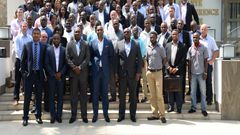 GE officials and Indigenous Ghanaian entrepreneurs after the GE Oil and Gas Supplier fair which was held recently in Accra