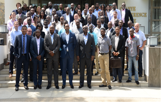 GE officials and Indigenous Ghanaian entrepreneurs after the GE Oil and Gas Supplier fair which was held recently in Accra