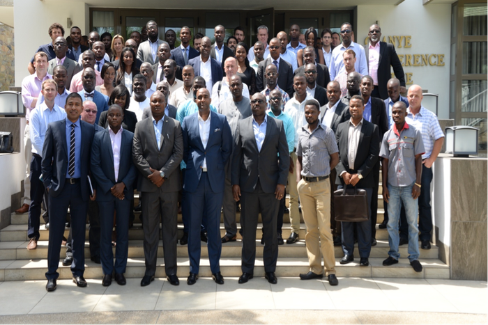 GE officials and Indigenous Ghanaian entrepreneurs after the GE Oil and Gas Supplier fair which was held recently in Accra