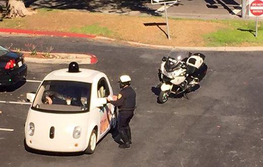 Slow Google self-driving car