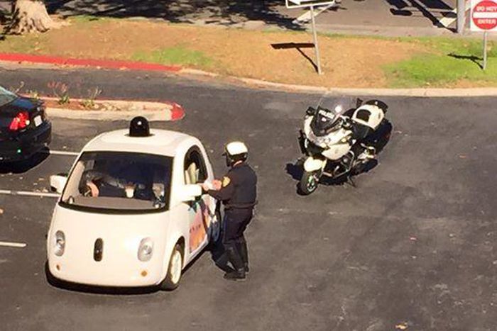 Slow Google self-driving car
