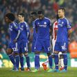 Chelsea's John Terry (C) and team mates watch during the penalty shootout Reuters / Darren Staples Livepic