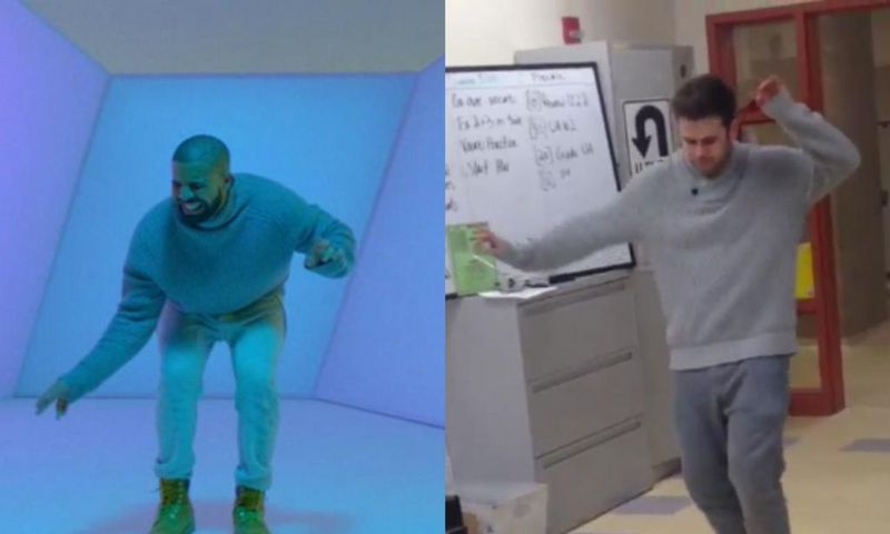 Maths Teacher goes viral after dancing to “Hotline Bling” for his students