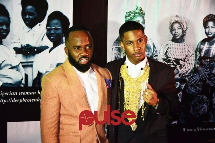 Noble Igwe and Denola Grey at Lagos Fashion and Design Week 2015