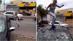 This pregnant wife went off on her cheating hubby's car