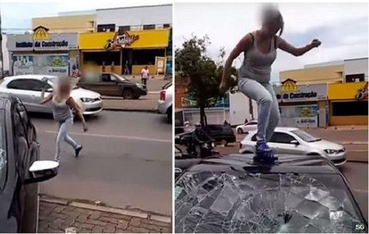 This pregnant wife went off on her cheating hubby's car