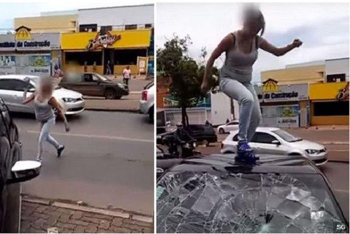 This pregnant wife went off on her cheating hubby's car