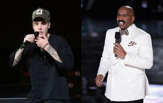Justin Bieber reacts to Steve Harvey's Gaffe