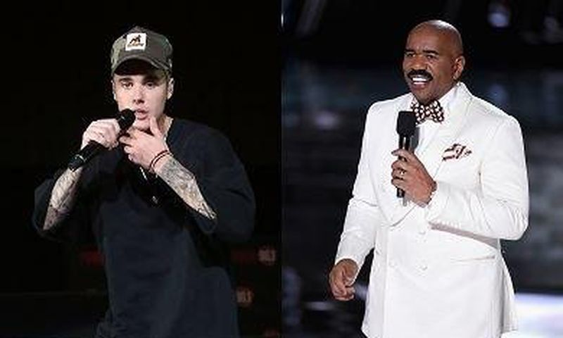 Justin Bieber reacts to Steve Harvey's Gaffe