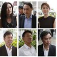 The convicted (top-left to bottom-right): Serina Wee, Chew Eng Han, Sharon Tan, Kong Hee, Tan Ye Peng and John Lam