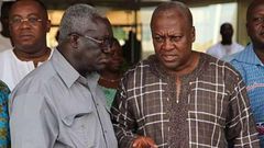 TUC boss, Kofi Asamoah with President Mahama
