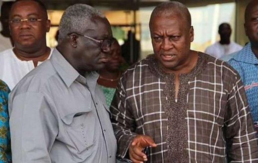 TUC boss, Kofi Asamoah with President Mahama