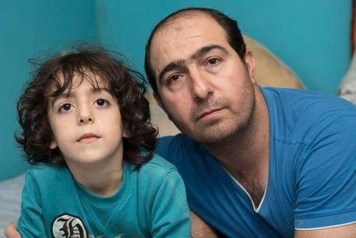 Asmir (Left) had parts of his cute little face gnawed off by the rat.