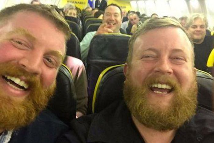 Neil Douglas and his look alike meet for the first time on a plane