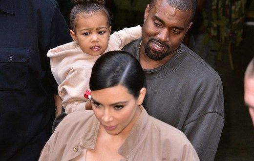 Kim Kardashian, North and Kanye WEst in Armenia