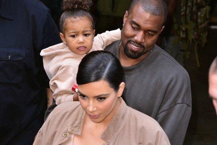 Kim Kardashian, North and Kanye WEst in Armenia