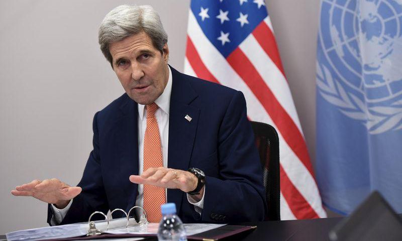 US Secretary of State John Kerry speaks in a file photo.
