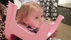 2-year old girl goes viral after getting her head stuck in a toilet seat