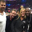 Holly Holm meets Floyd Mayweather