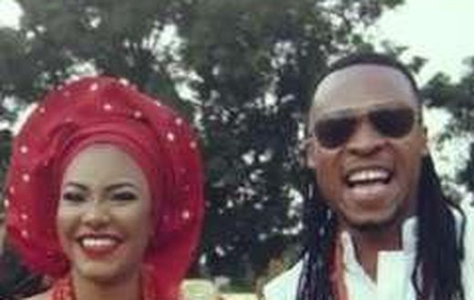 Flavour and Anna Banner, the mother of his second child.
