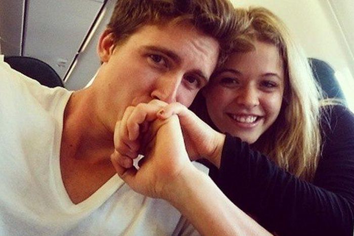Sasha Pieterse with her boyfriend Hudson Sheaffer