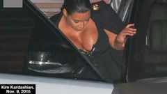 Kim Kardashian's massive cleavage steals spotlight in L.A