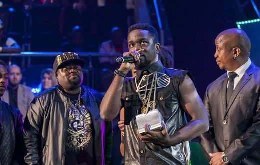 Sarkodie speaking after winning BET award