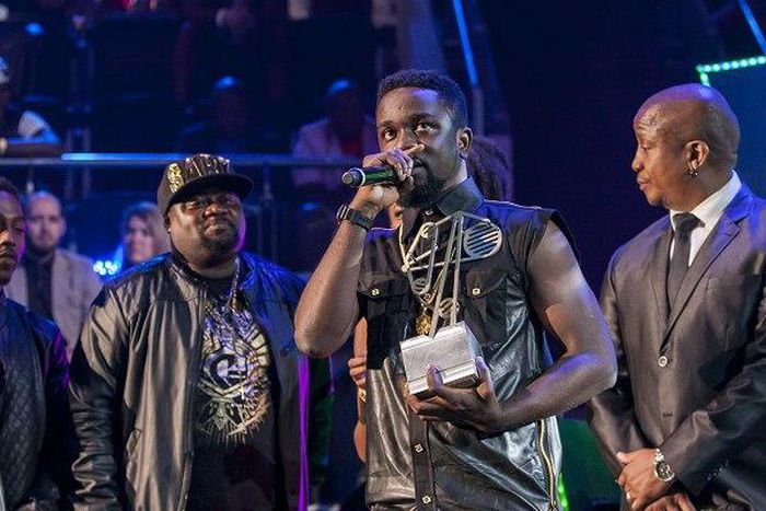 Sarkodie speaking after winning BET award