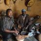Stephen Awuni, CSIR Research Scientist, with a traditional herbal practitioner during an interview. In Ghana, around 70 percent of the population sees traditional medicine as a desirable and necessary means of treating problems that Western medicine ca...