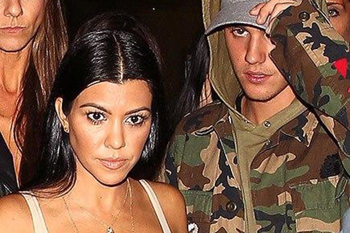 Kourtney Kardashian and Justin Bieber