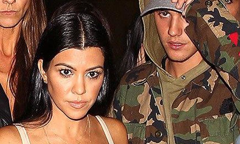 Kourtney Kardashian and Justin Bieber