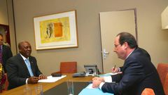 President Mahama holds discussions with Francois Hollande