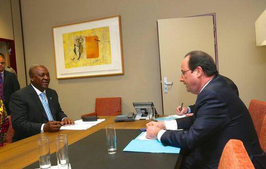 President Mahama holds discussions with Francois Hollande