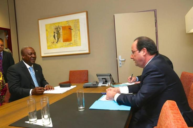President Mahama holds discussions with Francois Hollande