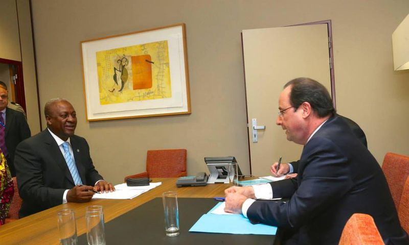 President Mahama holds discussions with Francois Hollande