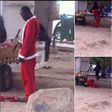 Man pictured dressed as Santa while praying under a bridge goes viral