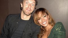 Chris Martin and Beyonce