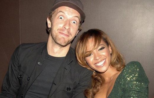 Chris Martin and Beyonce