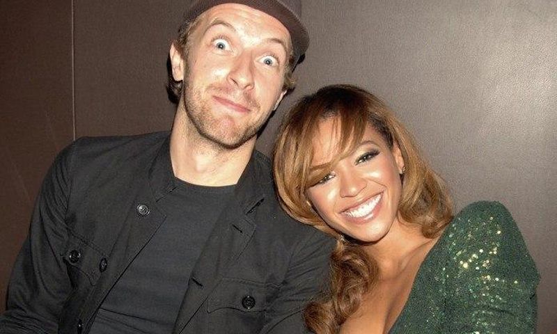 Chris Martin and Beyonce