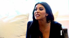 Kim Kardashian yelling at her mum, Kris Jenner.