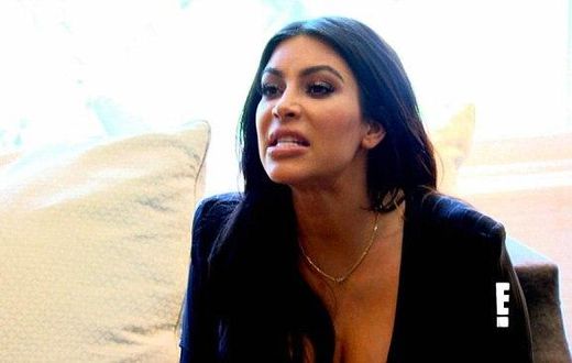 Kim Kardashian yelling at her mum, Kris Jenner.