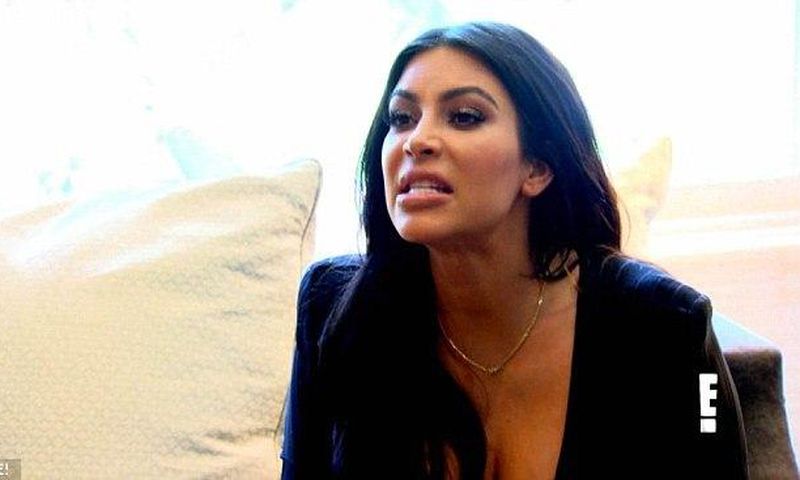 Kim Kardashian yelling at her mum, Kris Jenner.